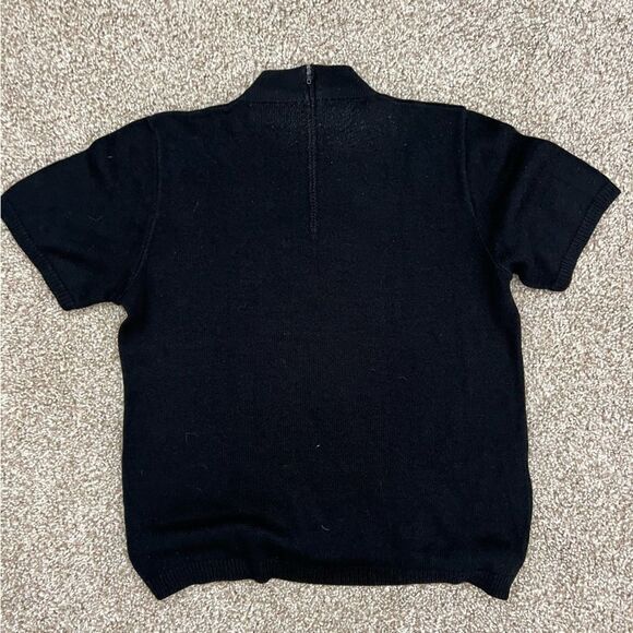 Vintage San Remo Mock Neck Knit Sweater Women's M - Picture 4 of 5